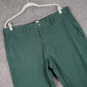 GAP For Good Slim Fit Chinos Pants Green Mens Size 36x34 Casual Office